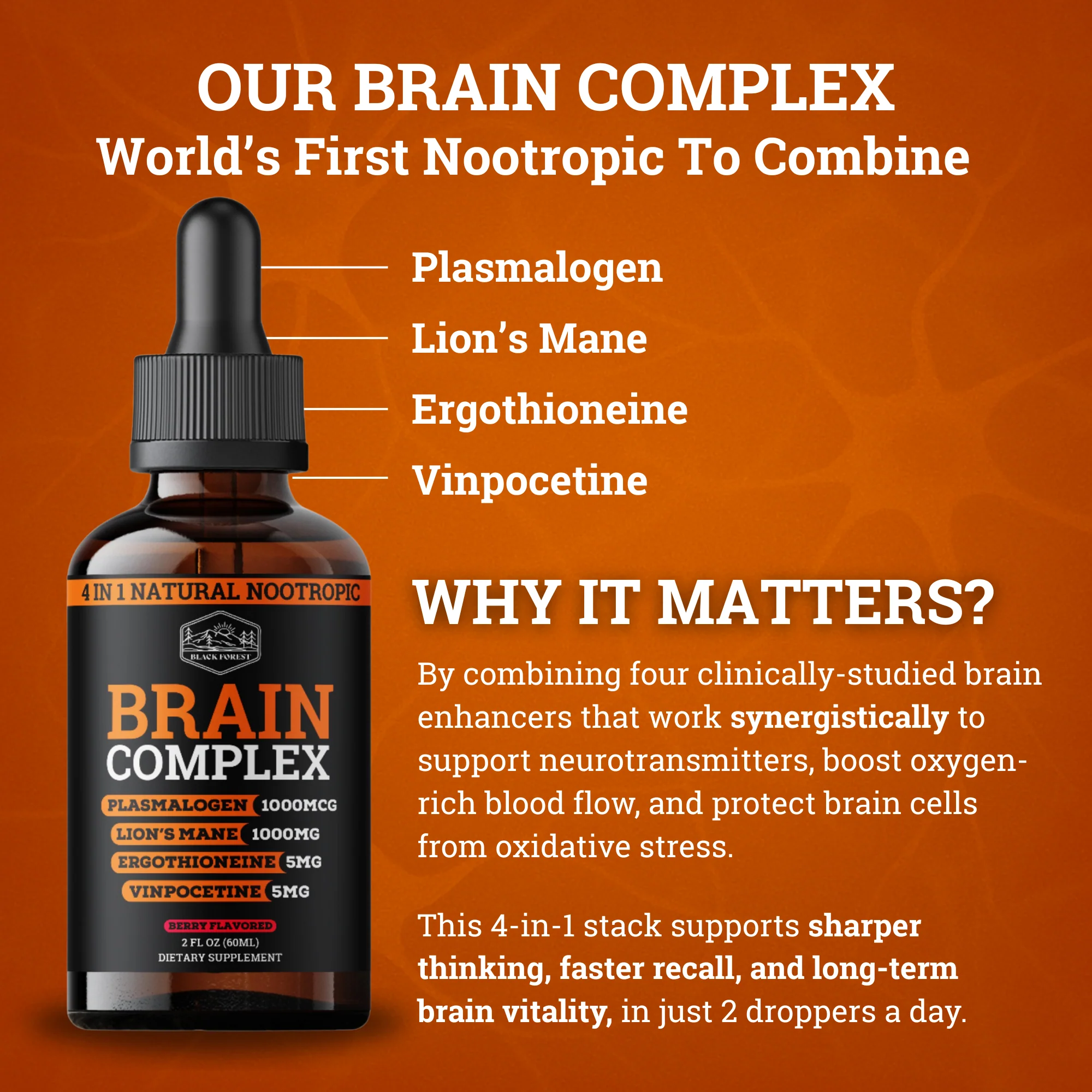 Brain Complex (4-IN-1 Natural Nootropic) - Image 4