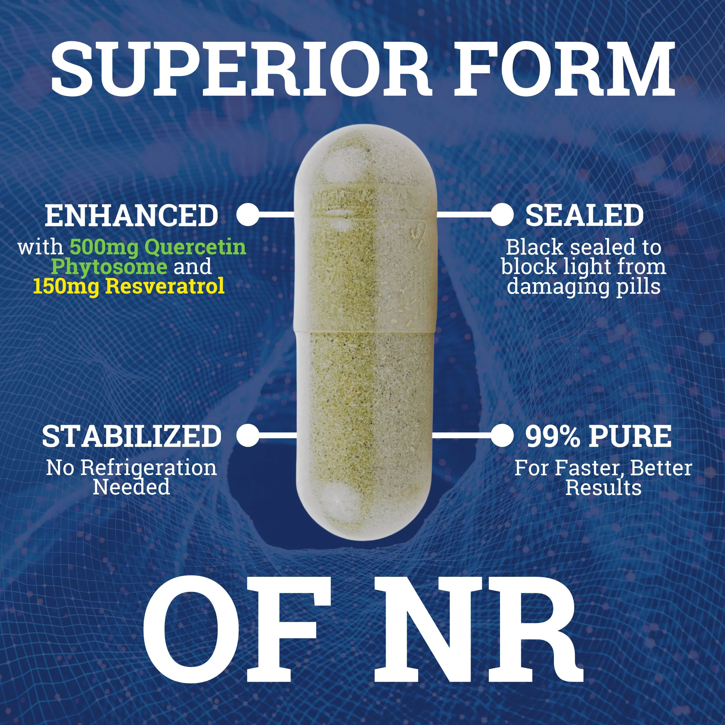 Nicotinamide Riboside (NR) 1550MG | With Quercetin & Resveratrol - Image 7