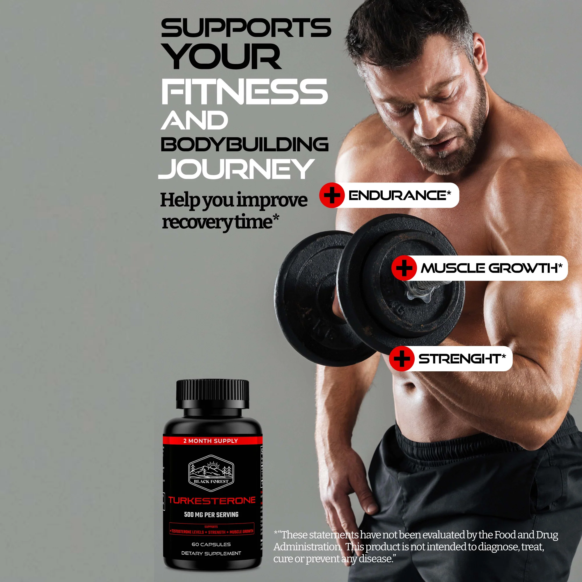 TURKESTERONE 500mg (95%) Ultra High Purity - Image 5