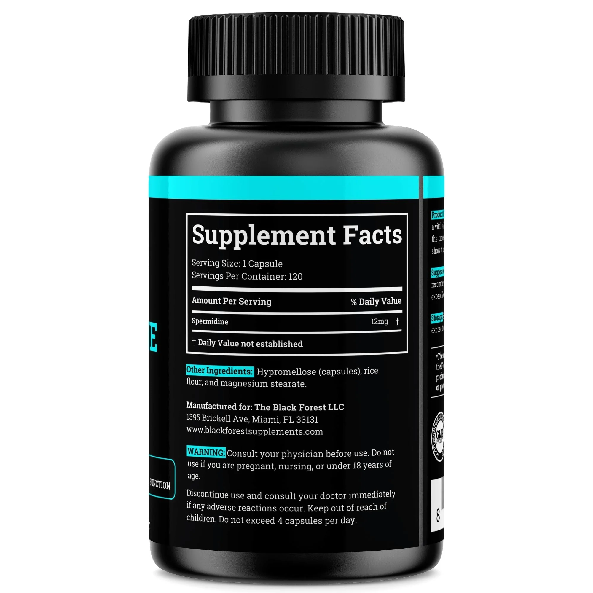 Spermidine 1440MG | 12MG Per Capsule | 4 Month Supply - Image 8