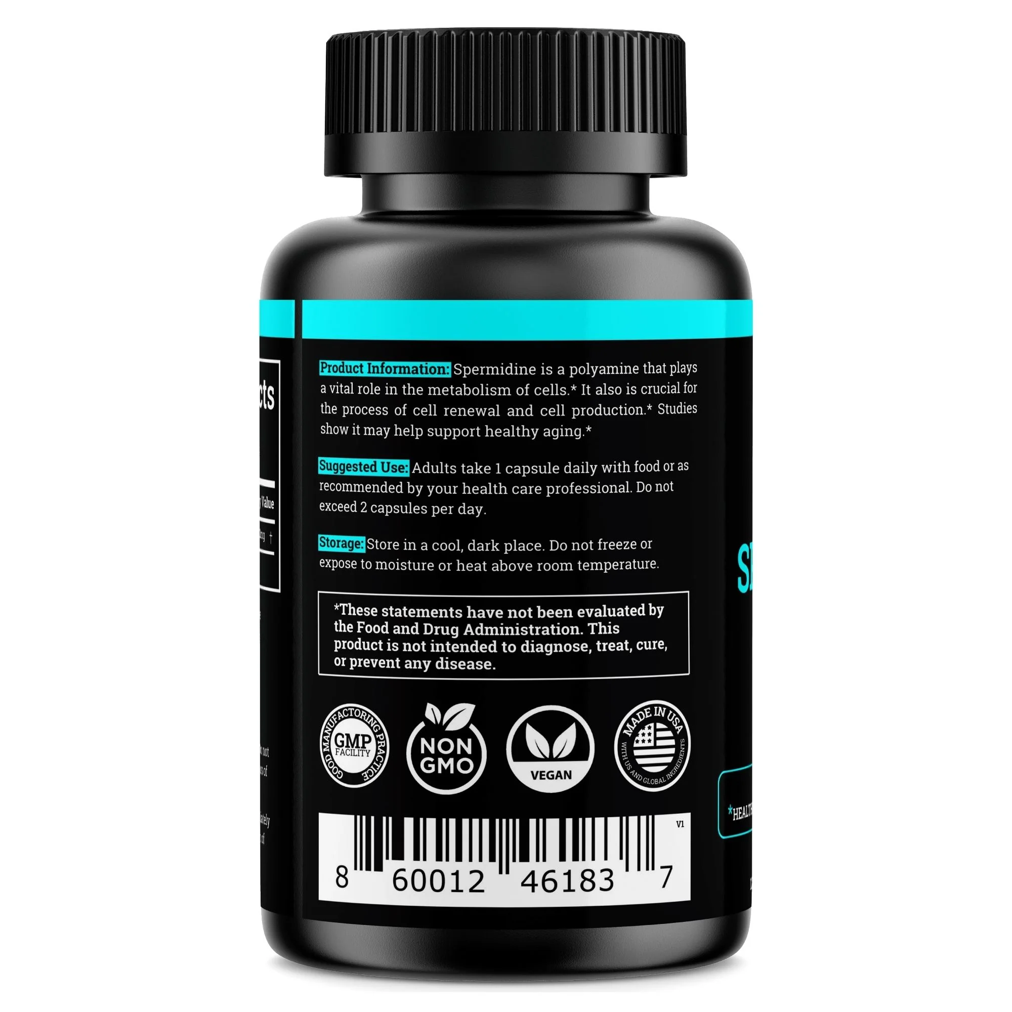 Spermidine 1440MG | 12MG Per Capsule | 4 Month Supply - Image 9