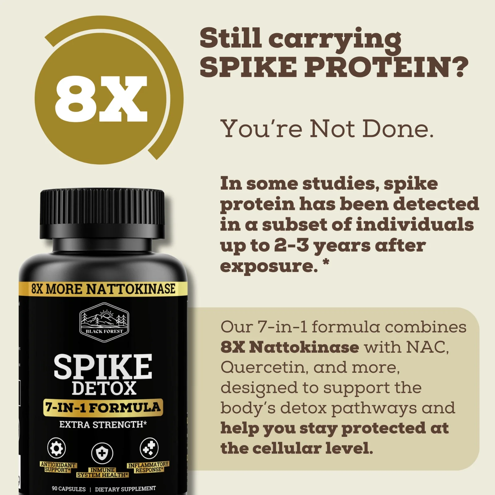 Spike Detox 7-in-1 Formula | 8X More Nattokinase | Extra Strength - Image 8